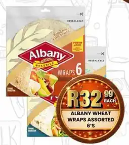 Take 'n Pay Albany wheat wraps assorted offer