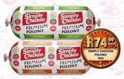 Take 'n Pay Rainbow Simply Chicken Polony offer