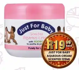 Take 'n Pay Just for baby aqueous cream scented offer