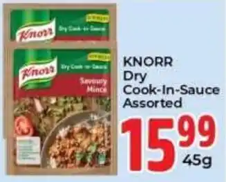 KNORR Dry Cook-In-Sauce Assorted