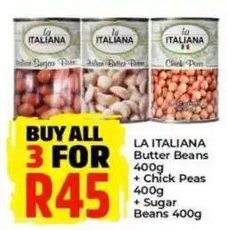 Elite Power Trade Cash & Carry LA ITALIANA Butter Beans Chick Peas Sugar Beans offer