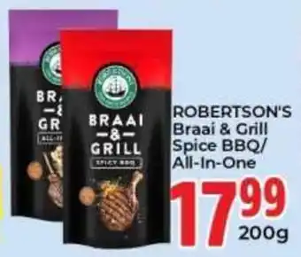 ROBERTSON'S Braai & Grill Spice BBQ/All-In-One