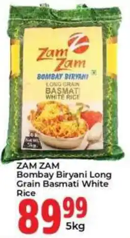 Elite Power Trade Cash & Carry ZAM ZAM Bombay Biryani Long Grain Basmati White Rice offer