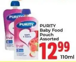 Elite Power Trade Cash & Carry PURITY Baby Food Pouch Assorted offer