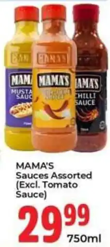 Elite Power Trade Cash & Carry MAMA'S Sauces Assorted offer