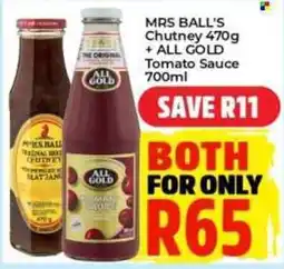 Elite Power Trade Cash & Carry MRS BALL'S Chutney + ALL GOLD Tomato Sauce offer