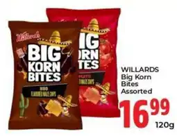 Elite Power Trade Cash & Carry Willards Big Korn Bites Assorted offer