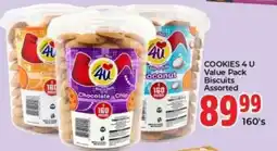 Elite Power Trade Cash & Carry Cookies 4 U Biscuits Assorted offer