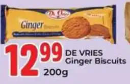 Elite Power Trade Cash & Carry DE VRIES Ginger Biscuits offer