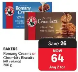 Makro BAKERS Romany Creams or Choc-kits Biscuits offer