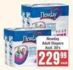 Frontline Newday Adult Diapers Assorted offer