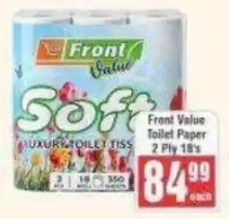 Frontline Front Value Soft Luxury Toilet Tissue offer