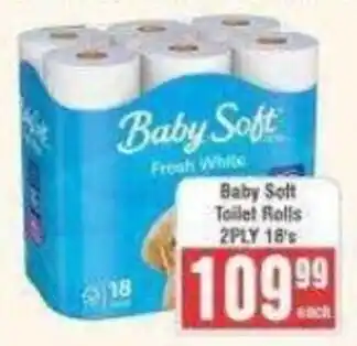 Baby Soft Toilet Rolls