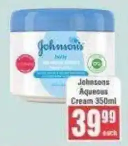 Frontline Johnson's Aqueous Cream offer