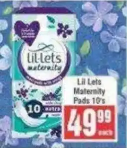 Frontline Lil Lets Maternity Pads offer