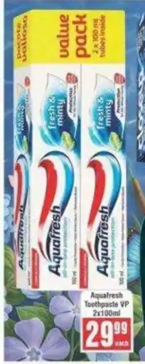 Frontline Aquafresh Toothpaste VP offer