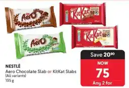 Makro Nestlé Aero Chocolate Slab or KitKat Slabs offer