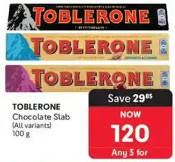Makro TOBLERONE Chocolate Slab offer