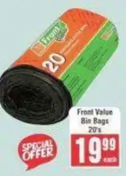 Frontline Front Value Bin Bags offer