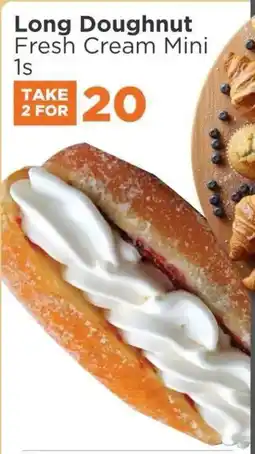 Check Star Long Doughnut Fresh Cream Mini offer