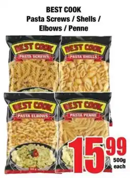 Boxer BEST COOK Pasta Screws / Shells / Elbows / Penne offer