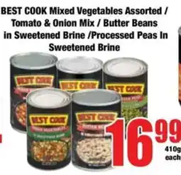 Boxer BEST COOK Mixed Vegetables Assorted offer
