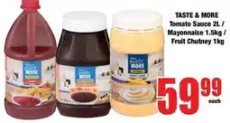 Boxer Taste & More Tomato Sauce / Mayonnaise / Fruit Chutney offer