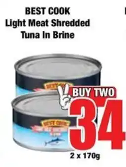Boxer BEST COOK Light Meat Shredded Tuna In Brine offer