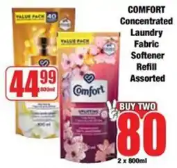 Boxer Comfort Concentrated Laundry Fabric Softener Refill Assorted offer