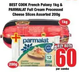 Boxer BEST COOK French Polony & Parmalat Full Cream Processed Cheese Slices Assorted offer