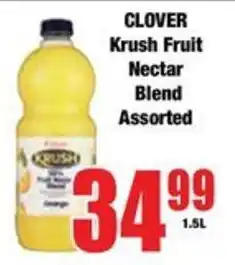 Boxer CLOVER Krush Fruit Nectar Blend Assorted offer