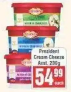 Frontline President Cream Cheese Assorted offer