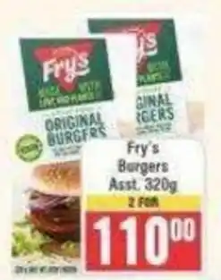 Frontline Fry's Burgers Assorted offer