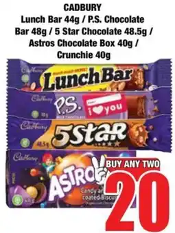 Boxer Cadbury Lunch Bar offer