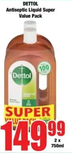 Boxer Dettol Antiseptic Liquid Super Value Pack offer