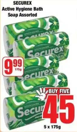 Boxer Securex Active Hygiene Bath Soap Assorted offer