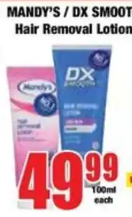 Boxer MANDY'S / DX SMOOTH Hair Removal Lotion offer