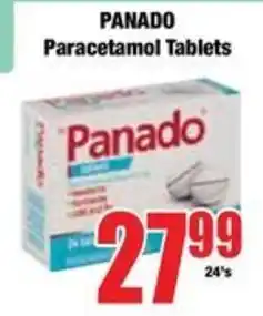 Boxer Panado Paracetamol Tablets offer