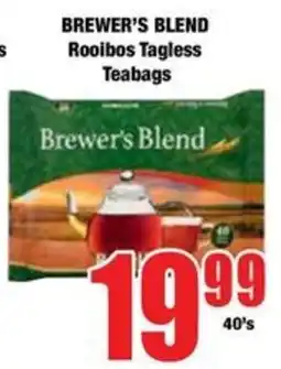 Boxer Brewer's Blend Rooibos Tagless Teabags offer