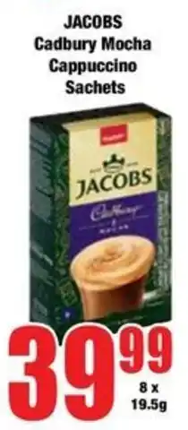 Boxer Jacobs Cadbury Mocha Cappuccino Sachets offer