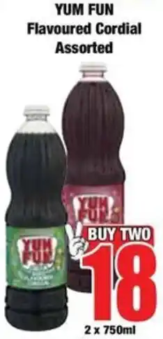 Boxer YUM FUN Flavoured Cordial Assorted offer