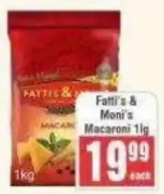 Frontline Fattis & Moni's Macaroni offer