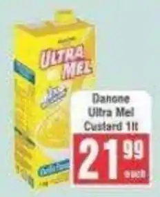 Frontline Danone Ultra Mel Custard offer