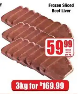 Boxer Frozen Sliced Beef Liver offer