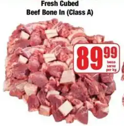 Boxer Fresh Cubed Beef Bone In (Class A) offer