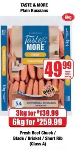 Boxer Taste & More Plain Russians offer