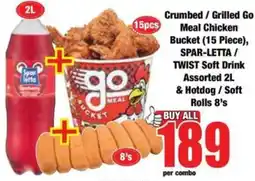 Boxer Crumbed / Grilled Go Meal Chicken Bucket Assorted offer