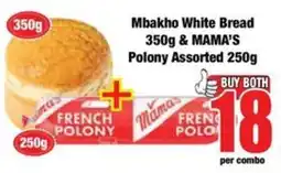 Boxer Mbakh0 White Bread & MAMA'S Polony Assorted offer
