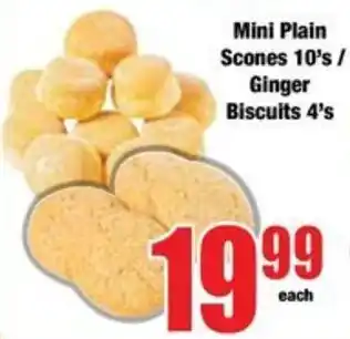 Boxer Mini Plain Scones / Ginger Biscuits offer