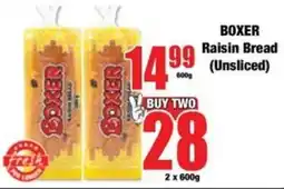 Boxer BOXER Raisin Bread (Unsliced) offer
